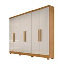 Ver imagem 2 de Guarda Roupa Casal 6 Portas Sergipe - Bianchi Móveis - Nature/off White