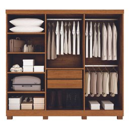 Guarda Roupa Casal 6 Portas Sergipe - Bianchi Móveis - Nature/off White - 4