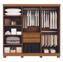 Ver imagem 4 de Guarda Roupa Casal 6 Portas Sergipe - Bianchi Móveis - Nature/off White
