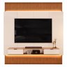 Painel para Tv 85 Pol Canelado Extensível Piso Ao Teto D04 Off White/freijo - Mpozenato - 1