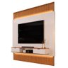 Painel para Tv 85 Pol Canelado Extensível Piso Ao Teto D04 Off White/freijo - Mpozenato - 6