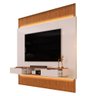 Painel para Tv 85 Pol Canelado Extensível Piso Ao Teto D04 Off White/freijo - Mpozenato - 5