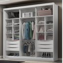 Ver imagem 2 de Guarda-Roupa Casal 2 Portas 6 Gavetas 100% MDF Imperium