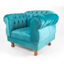 Ver imagem 2 de Kit 2 Poltronas Elisabeth Chesterfield Capitonê Suede Tiffany / Decoração, TV, Sala estar, recepção