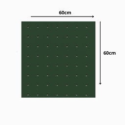 Kit Chapa Perfurada com Sarrafo - 60 X 60 - Cores - Verde - 2