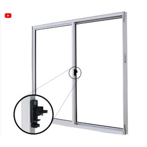 Janela Wc de Alumínio 02 Folhas Fit Branca - 80x80