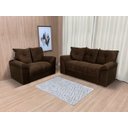 Ver imagem 1 de Sofá 2 e 3 Lugares Marrom Escuro 503 Chile