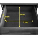 Ver imagem 3 de Mesa de Cabeceira 3 Gavetas Rubi Cinamomo/Off White