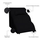 Ver imagem 3 de Escada Pet 46cm Estofada para Cachorro Nuvem R01 Veludo Preto - Annie Decor