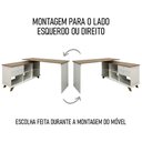 Ver imagem 4 de Conjunto Escritório Home Office 3 Peças Golden A06 Olmo-branco - Mpozenato