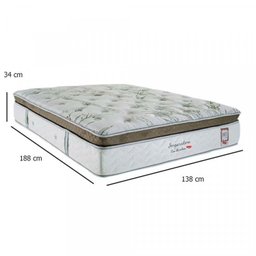 Cama Box Casal Molas Ensacadas 138x188x34cm Imperatore Eco Bamboo Verde - 5 Cama Box Casal Molas Ensacadas 138x188x34cm Imperatore Eco Bamboo Verde - 5