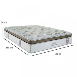 Cama Box Casal  Molas Ensacadas 138x188x34cm Imperatore Eco Bamboo  - 5