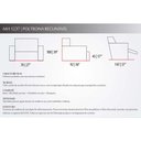 Ver imagem 2 de Poltrona Reclinável p/ Sala MH 1237 Two Way c/ Pés Courano Bege - Herval