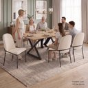 Ver imagem 6 de Conjunto para Sala de Jantar Mesa Império 120x90 com 6 Cadeiras Rubi