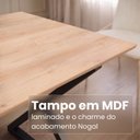 Ver mais imagens de Conjunto para Sala de Jantar Mesa Império 120x90 com 6 Cadeiras Rubi