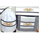 Ver imagem 2 de Jogo de Cozinha Ponto Cruz - Girassol Arte & Tear Jogo Cozinha 10 pçs pra Fogão 4 Bocas