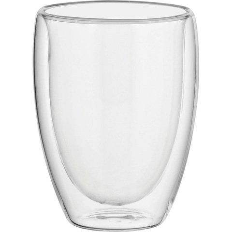 Caneca 11x9x9cm 270ml Borosilicato Transparente Parede Dupla Clear