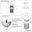 Ver imagem 2 de Válvula Lavatório Banheiro Industrial Cobre Envelhecido Luxo