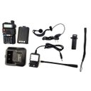 Ver imagem 6 de Kit 6 Rádio comunicador Walkie Talkie Profissional Baofeng Dual Band UV-5R C/ Fone de Ouvido Rádio F