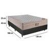 Cama Box Casal Sintético + Colchão Ortobom Airtech Molas Ensacadas 138x188x65 Preto - 6