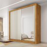 Guarda Roupa Lugano 1 Porta Espelhada Mdf - Mademarcs - 1