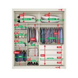 Guarda Roupa Lugano 1 Porta Espelhada Mdf - Mademarcs - 4