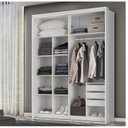 Ver imagem 2 de Guarda-Roupa Solteiro 2 Portas 3 Gavetas 100% MDF Qualita