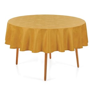 Toalha de Mesa Redonda 4 Lugares Ramalia Amarela Karsten