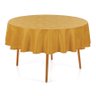 Toalha de Mesa Redonda 4 Lugares Ramalia Amarela Karsten - 1
