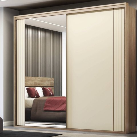 Guarda-Roupa Casal 100% MDF 2 Portas Imperium