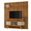 Ver imagem 3 de Conjunto Painel e Rack Home Davi para TV Cumaru Opala para TV 75 Polegadas Casah