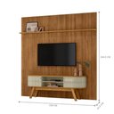 Ver imagem 2 de Conjunto Painel e Rack Home Davi para TV Cumaru Opala para TV 75 Polegadas Casah
