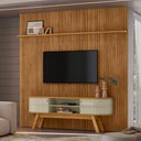 Ver imagem 1 de Conjunto Painel e Rack Home Davi para TV Cumaru Opala para TV 75 Polegadas Casah