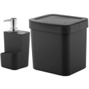 Ver imagem 1 de Utensílios De Cozinha Lixeira Trium 2,5L Porta Detergente Ou Preto