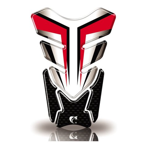 Protetor de Tanque Adesivo Moto Cg Twister Cb Factor Fazer Gsx-s Vermelho Cobra Motoparts