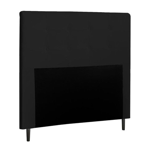 Cabeceira Para Cama Box Luna King 1,93cm Laminado Preto - FdECOR