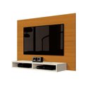Ver imagem 2 de Painel Suspenso Tv até 43 Polegadas 1,20m com Nicho New Fox Cedro/off White