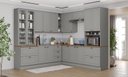 Ver imagem 2 de Cozinha Modulada Americana 05 Cinza - Henn