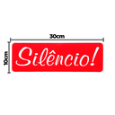 Ver imagem 2 de Combo 6 Placas De Sinalização Silêncio 30x10 Acesso - P-38 F9e