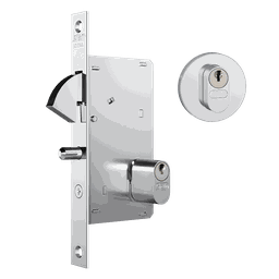 Porta de Correr Ecopratico Branco 210x90 lisa com Fechadura Ecookits - 3