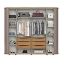 Ver imagem 4 de Guarda-roupa Casal Cantos Arredondados com Ripado Premium