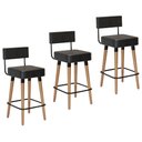 Ver imagem 1 de Kit com 3 Banqueta Barcelona - Couríssimo Preto