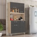 Ver imagem 1 de Cozinha Compacta 4 Portas 1 Gaveta Malta Demóbile