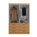 Ver imagem 4 de Guarda Roupa Casal Treviso 4 Portas 6 Gavetas - Cinnamomo Cinnamomo