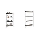 Ver imagem 2 de Kit 2 Estantes para Livros Médias Industrial Aço 4 Prateleiras 160CMX146CM Active Yescasa