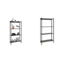 Ver imagem 2 de Kit 2 Estantes para Livros Médias Industrial Aço 4 Prateleiras 146cmx80cm Active Yescasa