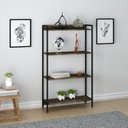 Ver mais imagens de Kit 2 Estantes para Livros Médias Industrial Aço 4 Prateleiras 146cmx80cm Active Yescasa