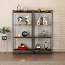 Ver imagem 1 de Kit 2 Estantes para Livros Médias Industrial Aço 4 Prateleiras 146cmx80cm Active Yescasa