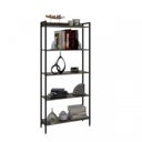Ver imagem 5 de Kit 2 Estantes para Livros Altas Industrial Aço 5 Prateleiras 160CMX187CM Active Yescasa
