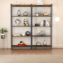 Ver imagem 1 de Kit 2 Estantes para Livros Altas Industrial Aço 5 Prateleiras 160CMX187CM Active Yescasa